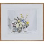 Edward Wesson RI., RSMA., RBA., RI., (1910-1983) - "Spring Flowers", signed, also inscribed on an