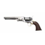 Colt .36 Caliber model 1861 Navy revolver, serial number 208389, the 6 shot cylinder the 7.25"