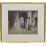 Claude Henry Buckle RI., RSMA., (1905-1973) - "Idle Gossip", three gentlemen standing in a Cathedral