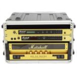 Good Marshall Studio rack set-up comprising an EL34 50/50 Dual Monobloc amplifier, a Marshall JMP-