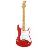 2009 Fender Custom Shop 1956 Stratocaster NOS electric guitar, made in USA; Body: Fiesta red finish;