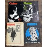 Two editions of Friends magazine, December 1969 and January 1970; together with two 1972 editions of