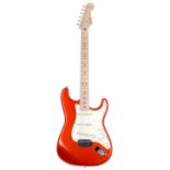 2002 Fender Custom Shop Custom Stratocaster electric guitar, made in USA; Body: candy tangerine