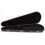 Shaped electric guitar hard case