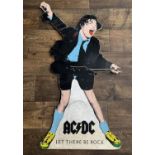 AC/DC - original 1970s 'Let There be Rock' promotional Angus Young cut-out sign *Acquired by the