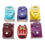 Five Danelectro mini guitar pedals within original boxes, to include a Peanut Butter & Jelly