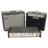 Fender DSP Deluxe 90 guitar amplifier; together with a Marshall MGX30CFX and an HH Electronic VS