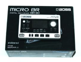Boss Micro BR BR-80 digital recorder, boxed *Please note: Gardiner Houlgate do not guarantee the
