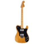 Fender Telecaster Deluxe electric guitar, made in USA, circa 1976; Body: natural finish, blemish