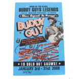 Buddy Guy - autographed limited edition poster for 'Home of the Blues, Buddy Guy's Legends', January