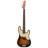 2007 Fender Mike Dirnt Signature bass guitar, made in Mexico; Body: two-tone sunburst finish, finish