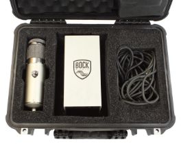 Bock Audio 507 tube condenser microphone, with PSU and cable, within a heavy duty Pelican 1500