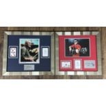 Phil Collins and Paul Carrack - two autographed Star Cards framed displays, originally sold to