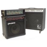 Carlsbro Stingray Super guitar amplifier; together with a Carlsbro Rebel twin guitar amplifier and a