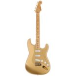 1989 Fender Custom Shop Limited Edition H.L.E. Gold Stratocaster electric guitar, made in USA; Body: