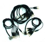 Four Mogami gold DB25 to jack multi-core cables *Please note: Gardiner Houlgate do not guarantee the