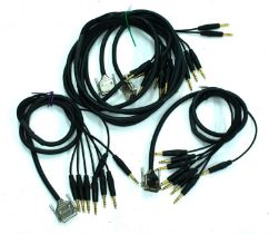 Four Mogami gold DB25 to jack multi-core cables *Please note: Gardiner Houlgate do not guarantee the