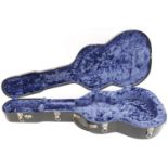 Calton guitar hard case suitable for a small bodied parlour type acoustic guitar