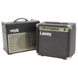 Laney LC15 guitar amplifier; together with a Vox VT15 guitar amplifier (2) *Please note: Gardiner