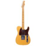 Modified 2008 Fender '52 Telecaster electric guitar; Body: butterscotch, a few minor dings; Neck: