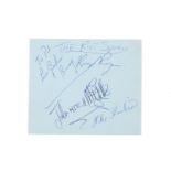 Jimi Hendrix interest - set of Riot Squad autographs including Mitch Mitchell, with tribute 'To Pat'