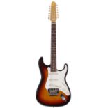 Fender Stratocaster XII twelve string electric guitar, made in Japan (1996-1997); Body: sunburst