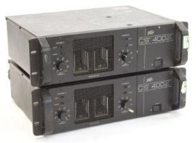 Two Peavey CS400X 300 watt professional stereo power amplifier rack units (2) *Please note: Gardiner