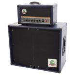 SJB Audio Power Valve Special Model 1550 guitar amplifier head with matching 2 x 12 speaker cabinet,