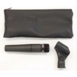 Shure SM57 dynamic microphone, with original pouch (rewired with original wiring retained) *Please