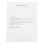 Elvis Presley interest - letter to 'Edward' from Priscilla Presley, written and signed upon '