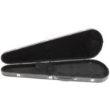 Shaped electric guitar hard case