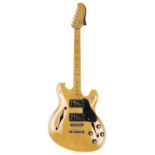 2013 Fender Modern Player Starcaster electric guitar, crafted in China; Body: natural finish;