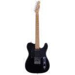 2006 Fender Lite Ash Telecaster electric guitar, made in Korea; Body: black finish, surface