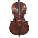 Interesting late 18th century English violoncello of the Morrison School, unlabelled, the two