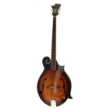 Good contemporary Morgan Monroe A-style bouzouki electro-mandolin, Model MFB-100E, ser. no.