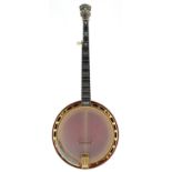 Good Gibson RB 800 five string banjo, bearing the Gibson Mastertone trademark oval label fixed to
