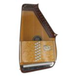 Fine twenty-one chord autoharp made by David Oddy and labelled David Oddy Luthier, Exeter no. 141,