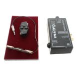 Microvox standard power supply unit with leads; also a Shadow banjo pickup, both cased (2)