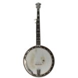 Gibson Mastertone "Earl Scruggs" five string banjo, bearing the trademark Gibson Mastertone Earl