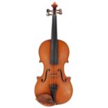 Good contemporary English violin by and labelled Ralf Miles, Royal Forest of Dean, Anno 1990, 14",