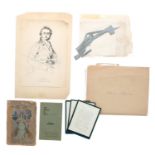 Interesting small collection of stringed instrument related ephemera including: a handwritten letter