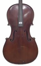 Violoncello labelled Silvestre et Maucotel..., 30", 76.20cm, soft case *This violoncello is sold