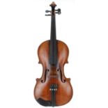 Late 19th century German violin, 14 1/16", 35.70cm
