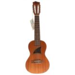 Eddy Fin contemporary 8 string ukulele made by The Ukulele Company, Model EF-9-8T, labelled,