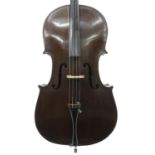 Early 20th century violoncello labelled Andreas Amati..., 30", 76.20cm, soft case