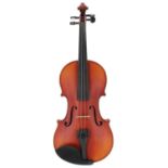 Contemporary violin, 14", 35.60cm, case