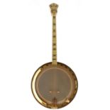 Epiphone Concert Special Recording four string banjo, serial no. 8224 (circa 1935), with gold and