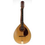 Good contemporary octave mandola by and labelled Chris W. Woods, 215C, Michaels Road, Cateram