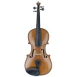 German three-quarter size violin circa 1920, 13 3/16", 33.50cm