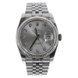 Rolex Oyster Perpetual Datejust 36 stainless steel gentleman's wristwatch, reference no. 116234,